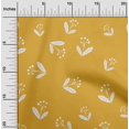 thumbnail image 2 of oneOone Polyester Spandex Yellow Fabric Floral Sewing Material Print Fabric By The Yard 56 Inch Wide-00, 2 of 4