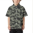 thumbnail image 1 of Enfants Plage Loisirs Ample Confortable Tendance Commerce Extérieur Confortable Garçons Col Bouton Chemise Ouverte Chemise à Manches Courtes Grand Garçon Chemise à Manches Courtes Garçon Court Paquet Ensemble de Chemises Garçons Haut Thermique, 1 of 3