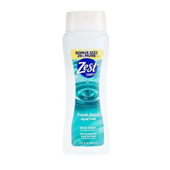 Zest Simply Fresh Aqua Body Wash, 15.2-oz.