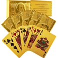 thumbnail image 4 of Fratelli Deck Of Waterproof 1 Set Gold Playing Cards For Adult - Flexible Pvc Plastic Gold Playing Cards Premium Poker Cards | Waterproof Playing Cards Washable Flexible Use For Party Game, 4 of 5