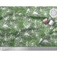 thumbnail image 3 of Soimoi Green Poly Georgette Fabric Pine Leaves Decor Fabric Printed Yard 52 Inch Wide, 3 of 3