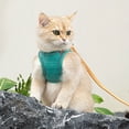 thumbnail image 2 of fastboy Soft Cat Leash And Harness Set For More Comfortable Walking Night Reflection Kitten Harness Orange Blue L, 2 of 6