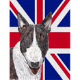 thumbnail image 1 of Bull Terrier With Engish Union Jack British Flag Flag Garden Size, 1 of 1