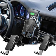 Uscallm 2Pcs Car Phone Holder Universal Dashboard Mount, 360 Degree Rotating Adjustable Car Phone Mount for Car, Stable Clamp Arm Bracket for Vehicles, Windshield Dashboard Car Mount Compatible with