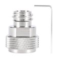 thumbnail image 2 of Brass CO2 Adapter for Soda and Bubble Water Machines, Rustproof and Durable, Save Money on Expensive , Compatible with Standard Paintball , Gold Silver, Includes Wrench, 2 of 8