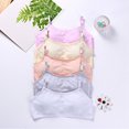 thumbnail image 2 of YOPTOP 5-Pack Teen Girls Big Girls Cotton Development Bra Adjustable Shoulder Strap Cami Training Bra, 2 of 12