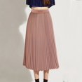 thumbnail image 4 of Jupe Maxi Élastique Plissée Élégante Midi pour Femmes, 4 of 6