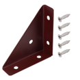 thumbnail image 1 of Équerres d'Angle, Équerres d'Angle pour Bois, Équerres d'Angle en Métal, Équerre d'Étagère Triangulaire, Équerre d'Angle, Connecteur d'Angle de Bureau pour Lit, Table, Armoire, Attache d'Équerre Triangulaire Robuste, 1 of 9