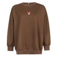 thumbnail image 1 of Sweat-shirt à Manches Longues pour Femmes en Forme de Champignon, 1 of 4