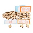 thumbnail image 1 of HILABEE Educational Matching Game Funny Learning Toy for Travel Preschool Boys Girls, 1 of 9