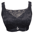 thumbnail image 1 of BIMEI Women's Mastectomy Pockets Wireless Post-Surgery Plus Size Full Coverage Everyday Bra 2436,Black,46B, 1 of 6
