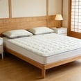 thumbnail image 4 of Mattress Protector Quilted Cotton Pad | No Slipping Washable Mattress Topper | Thin Breathable Bed Cover for Dormitory Student Bed | Protective Pad for Mattress, 4 of 6