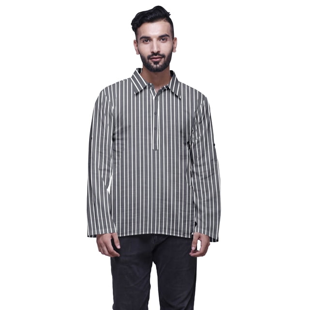 Atasi Printed Button Placket Traditional Kurta For Men Short Kurta Shirt For Boy