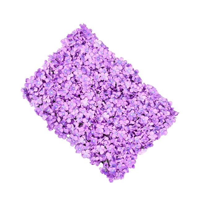 Silk Hydrangea Flowers Wall Panel DIY Wedding Background wall panel flower Party Decor Purple