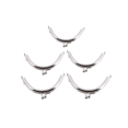 thumbnail image 2 of 20 Metal Frames Snap Clasp Arch Pattern Coin Style Purse Silver, 2 of 9