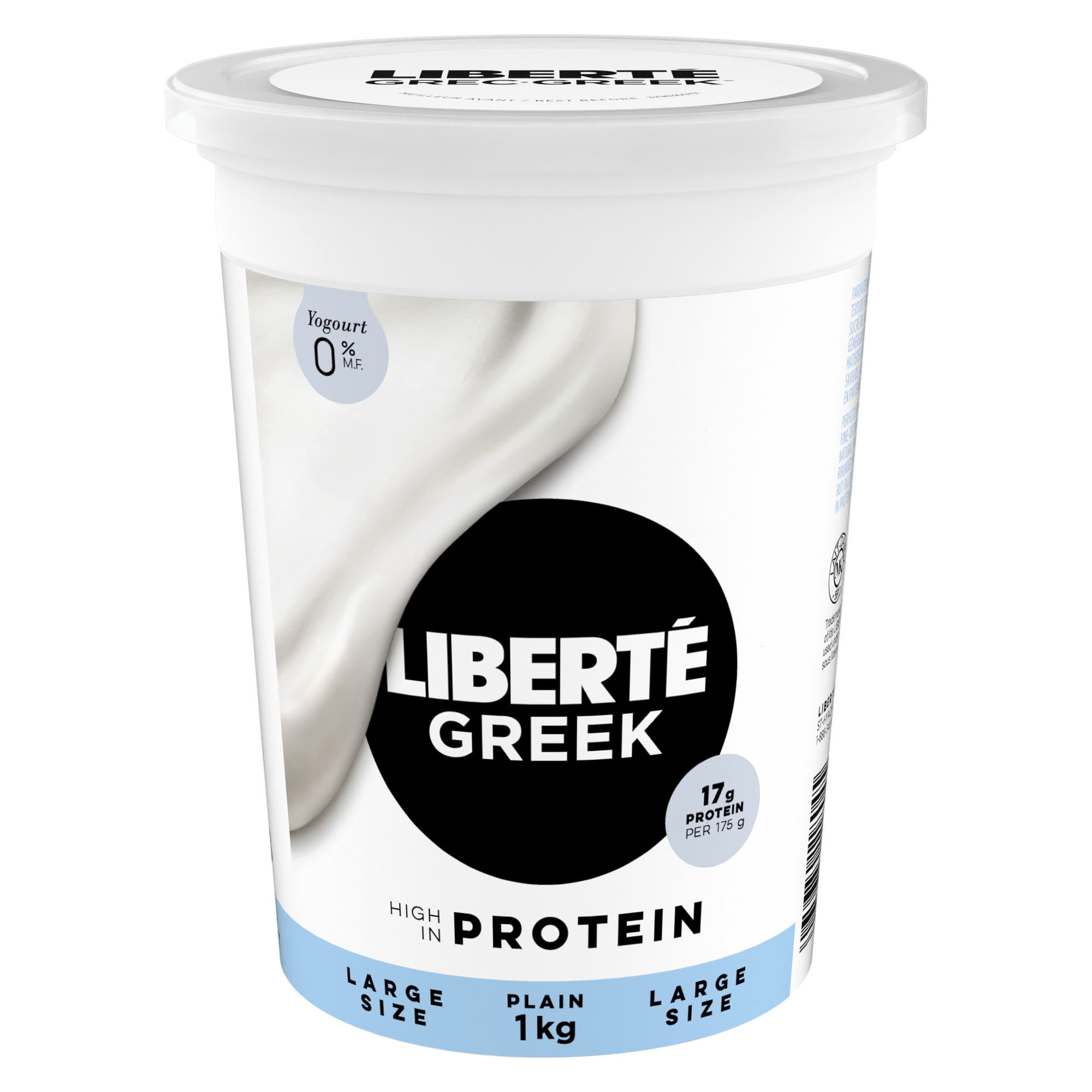 Liberté Liberte Greek 0% Yogurt, Plain, High Protein 1kg 1 Kg