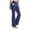 Blue, variant on Women Yoga Pants High Waist Flare Leggings Wide Straight Leg Sports Trousers Flared Trousers With Pocket For Yoga Fitness Womens Yoga Pants with Pocket Big Girls Yoga Pants with Pockets Yoga