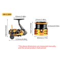 thumbnail image 4 of HM3000 Spinning Fishing Reel Metal Freshwater Carp Fishing Tools Interchangeable Metal Spool Smooth Spinning Reel Firm Fishing Reel for Outdoor Fishing Boat, 4 of 9