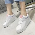 thumbnail image 3 of Femmes Chaussures de Sport PU Léger Intérieur Augmenté de Marche Lacets Chaussures Décontractées Chaussure, 3 of 7