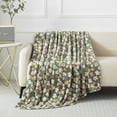 thumbnail image 1 of Mainstays Plush Throw Blanket Floral, 1 of 8