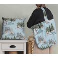 thumbnail image 5 of Soimoi Green Moss Georgette Fabric Animals & Pine Tree Decor Fabric Printed Yard 42 Inch Wide, 5 of 5
