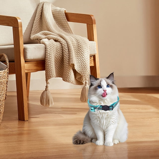High Visibility Reflective Nylon Pet Collar Adjustable Breakaway Necklace For Nighttime Outdoor Cat Walking Adventures
