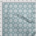 thumbnail image 4 of oneOone Rayon Light Grayish Blue Fabric Geometric Craft Projects Decor Fabric Printed By The Yard 56 Inch Wide, 4 of 4