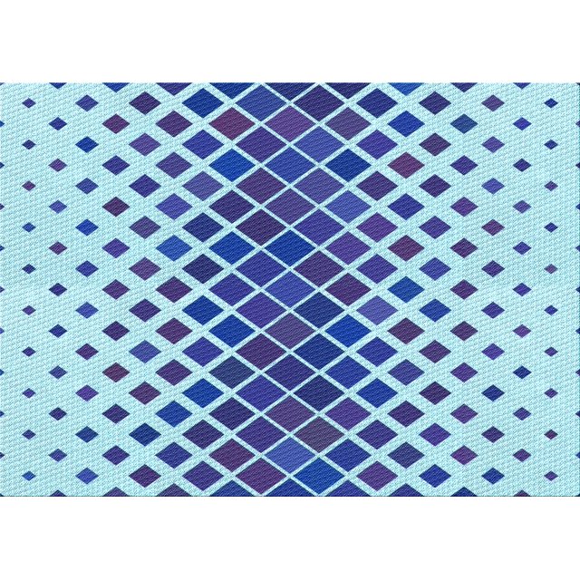 Ahgly Tapis Rectangulaire Lavable en Machine Intérieur Transitionnel Bleu, 2 Pieds x 3 Pieds