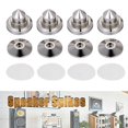 thumbnail image 4 of 4PCS Speakers Stand Foot Spikes Mount Box Pads Floor Protectors Alloy, 4 of 8