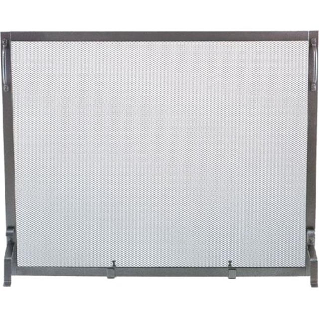 Dagan S129NI Wrought Iron Panel Screen, Natural Iron