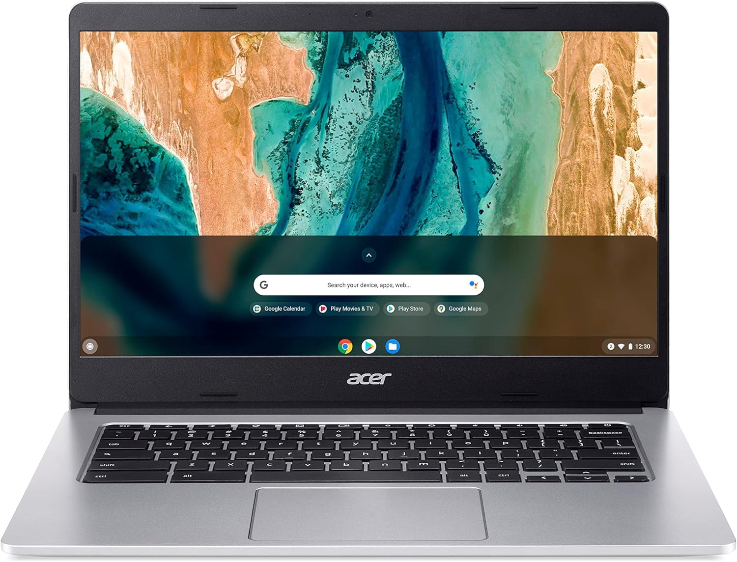 Refurbished (Good) Acer Chromebook 3 14 HD Laptop (MediaTek MT8183C , 4GB RAM, 64GB eMMC, Chrome OS) - Silver (CB314-2H-K3NE)