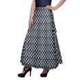 thumbnail image 3 of Moomaya Jupe Longue Imprimée en Rayonne pour Femmes Grande Taille, Jupe Maxi à Taille Nouée, 3 of 6