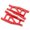 Rouge, variante sur Riwcyla Suspension Arms Arrière en Alliage de Remplacement pour TRAX4 110 4X4, Stampede, Rustler 4WD VXL, Remplace la Pièce 3655X(RED), Parfait pour un Usage Quotidien, les Activités de Plein Air, les Voyages et les occasions Décontractées