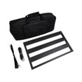 thumbnail image 1 of bedienty Guitar Pedal Board Universal Effect Rack for Guitar Musical Instrument Bass Black L, 1 of 6