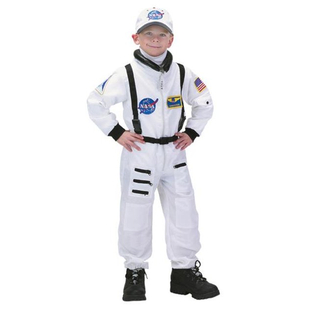 Aeromax ASW-23 Junior Astronaut Suit with Embroidered Cap size 2/3 white