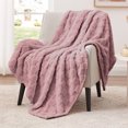thumbnail image 4 of Dvkptbk Woolen Blanket Winter Bed Blanket Thermal Throw Blanket Lightweight Bed Throw Breathable Soft Comfortable Washable Blanket for All Season Bedding, 4 of 7