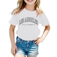 thumbnail image 2 of WEIYLL T-Shirts pour Filles Col Rond Manches Courtes Imprimé Lettres d'Été pour Enfants de 2-3 Ans, 2 of 4