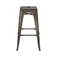 thumbnail image 4 of Heavenly Collection Gunmetal Metal Counter Stool, 4 of 9