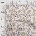 thumbnail image 2 of oneOone Georgette Viscose White Fabric Circus Sewing Craft Projects Fabric Prints By Yard 42 Inch Wide-aC, 2 of 5