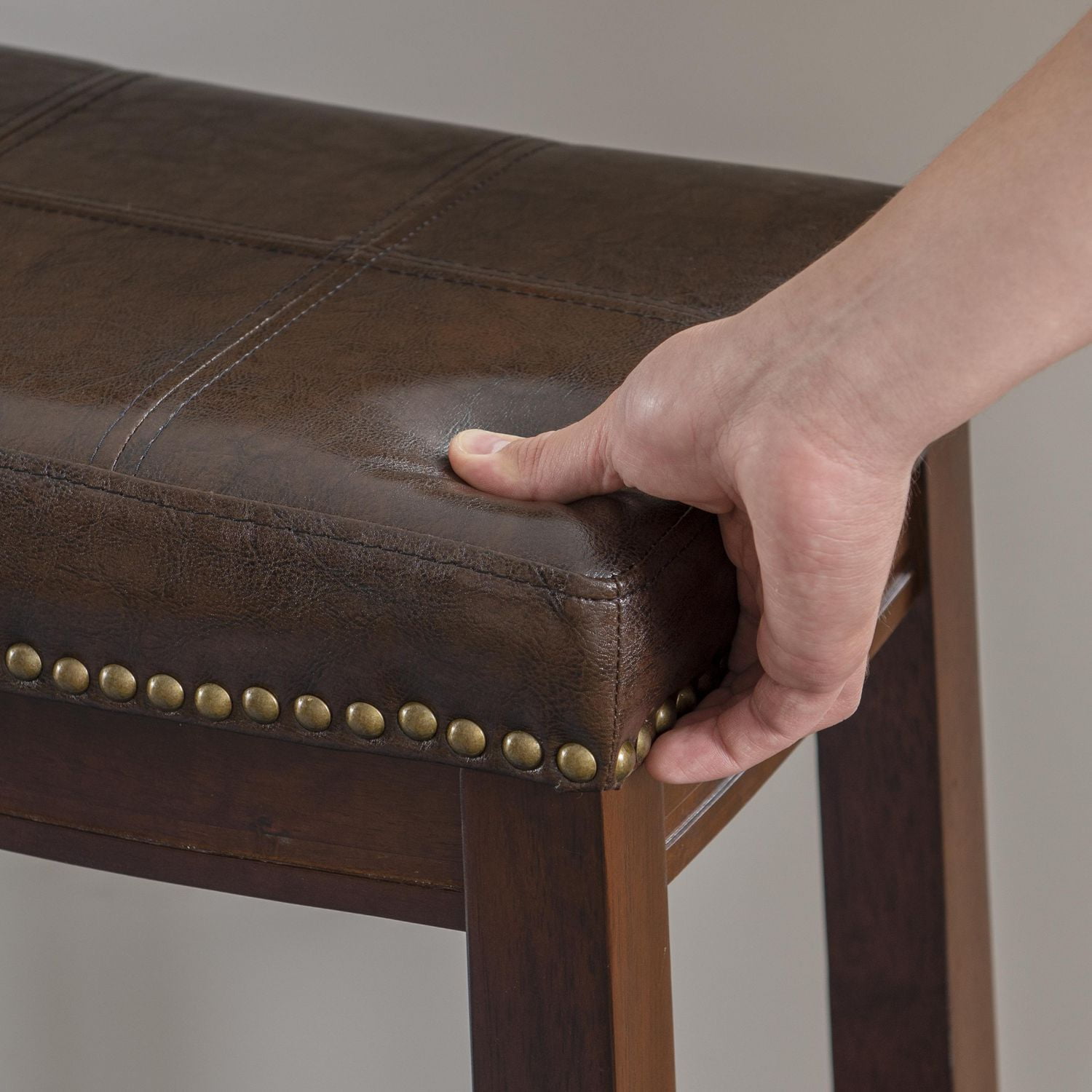 Tabouret de comptoir marron Warren