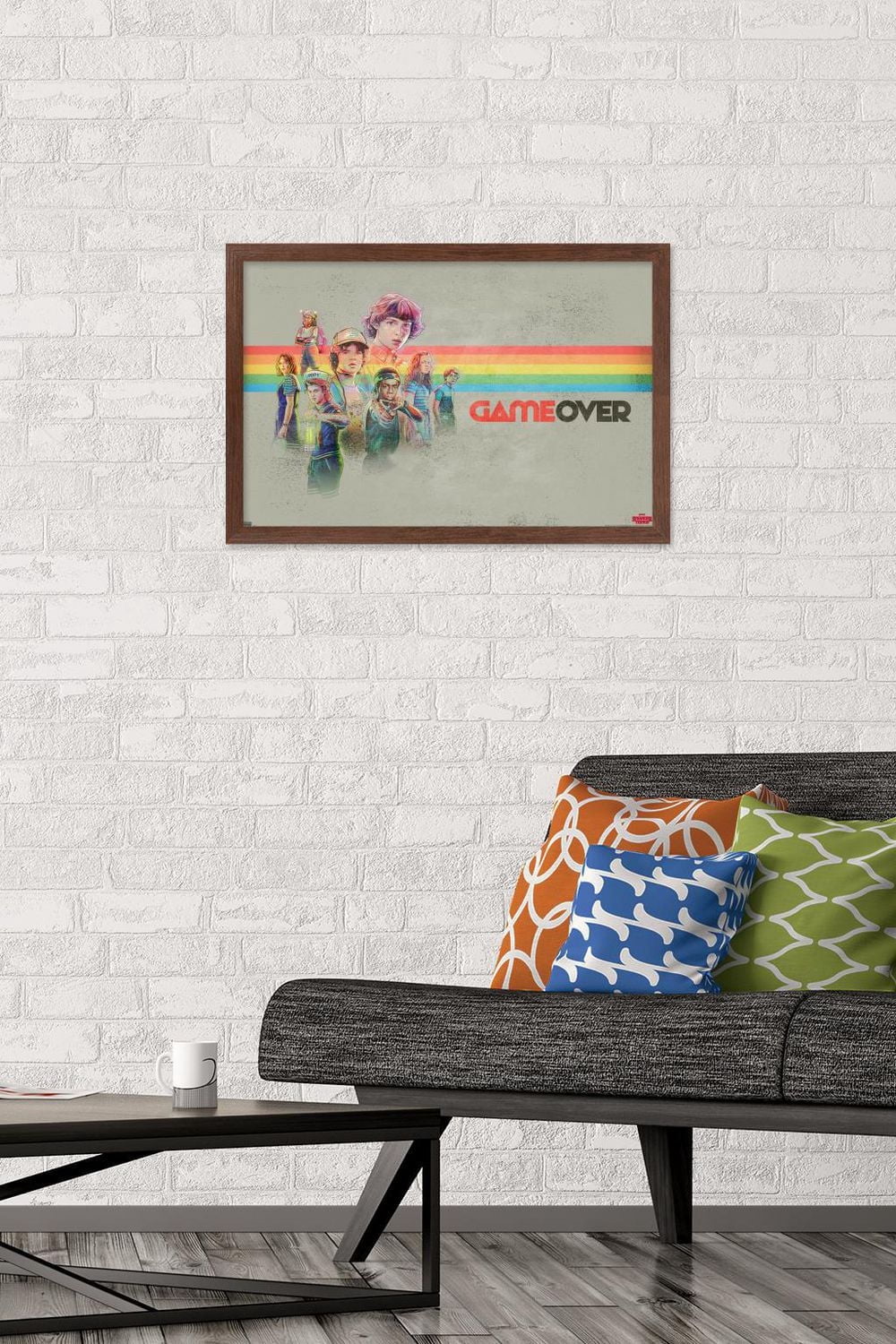 Netflix Stranger Things 3 - Game Over Wall Poster with Push Pins, 14.725" x 22.375"
