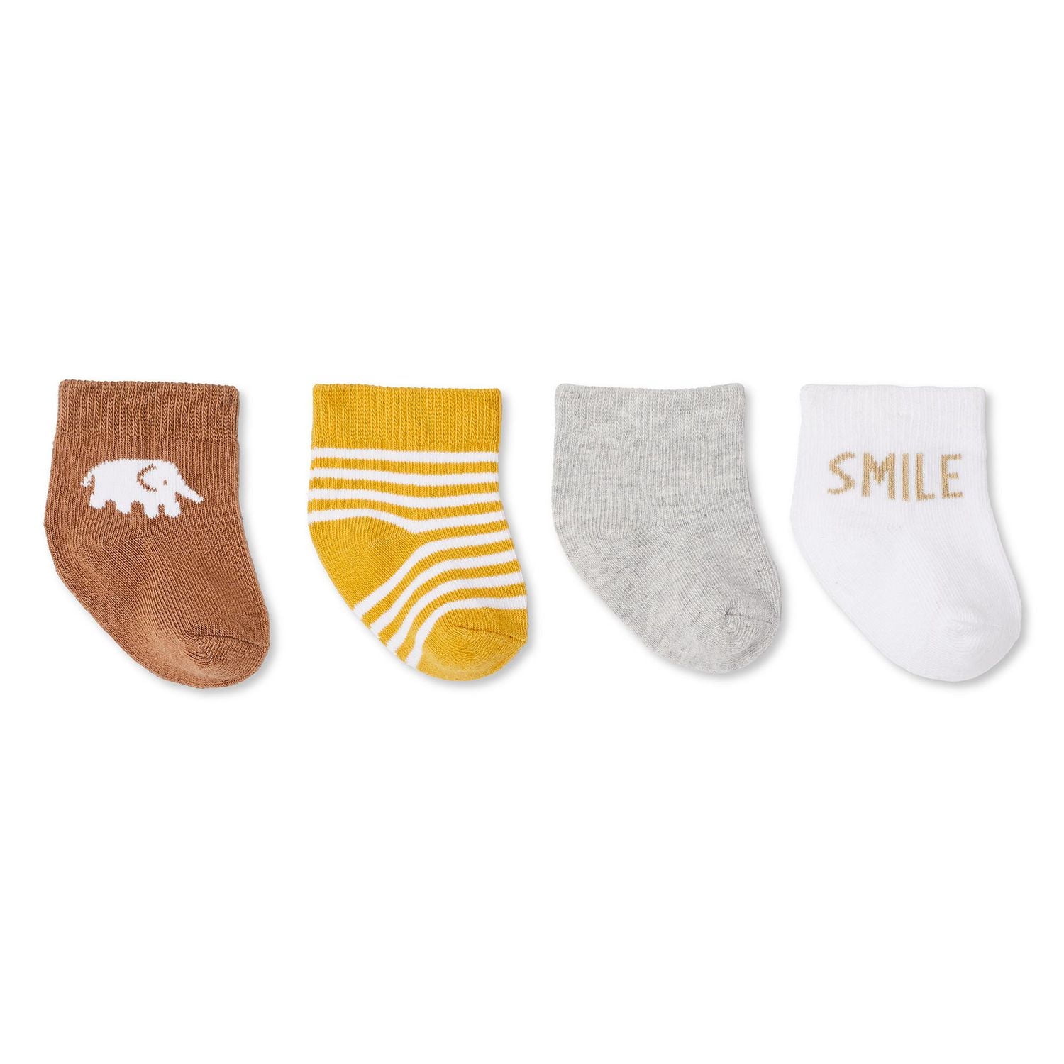 Lot de 4 paires de chaussettes George collection non genrée pour nourrissons
