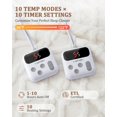 thumbnail image 4 of EDTara ETL Certified Sherpa Electric Blanket, Fast Heating with 10 Adjustable Heat & Timer Levels, Machine Washable, 4 of 9