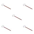 thumbnail image 2 of maskred Cooking Ladle Cooking Sauce Gravy Spoon Sauce Restaurant Punch Egg Soup for Red 252x62mm 5Set, 2 of 6