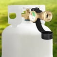 thumbnail image 2 of Clearance! beishanbush Propane Tank Adapter Propane Gauge for 100 Lb Propane Tank Fit Pol To Qcc1 Propane Tank Adapter Pol To Qcc1 / Type Old To New Connection Type Solid Brass One Size Black, 2 of 8