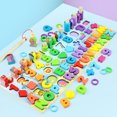 thumbnail image 2 of Matching Puzzles 6 in 1 Number Shape Letter Sorting Toy Fishing Toy Learning Toy, 2 of 9