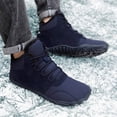 thumbnail image 4 of LSLJS Man Solid Color Drawstring Warm Cotton Boots Fleecing Intensification Snow Boots, Mens Boots, Gift for Men, 4 of 7