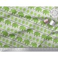 thumbnail image 3 of Soimoi Poly Georgette Fabric Aztec & Tribal Elephant Ethnic Decor Fabric Printed Yard 52 Inch Wide, 3 of 3