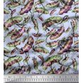 thumbnail image 1 of Soimoi Polyester Crepe Fabric Leaves & Texture Print Sewing Fabric Yard 52 Inch Wide, 1 of 2