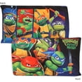 thumbnail image 2 of Les Tortues Ninja Ensemble de Draps pour Enfants avec Couette Réversible Lit Simple en Sac 4 Pcs, 2 of 9